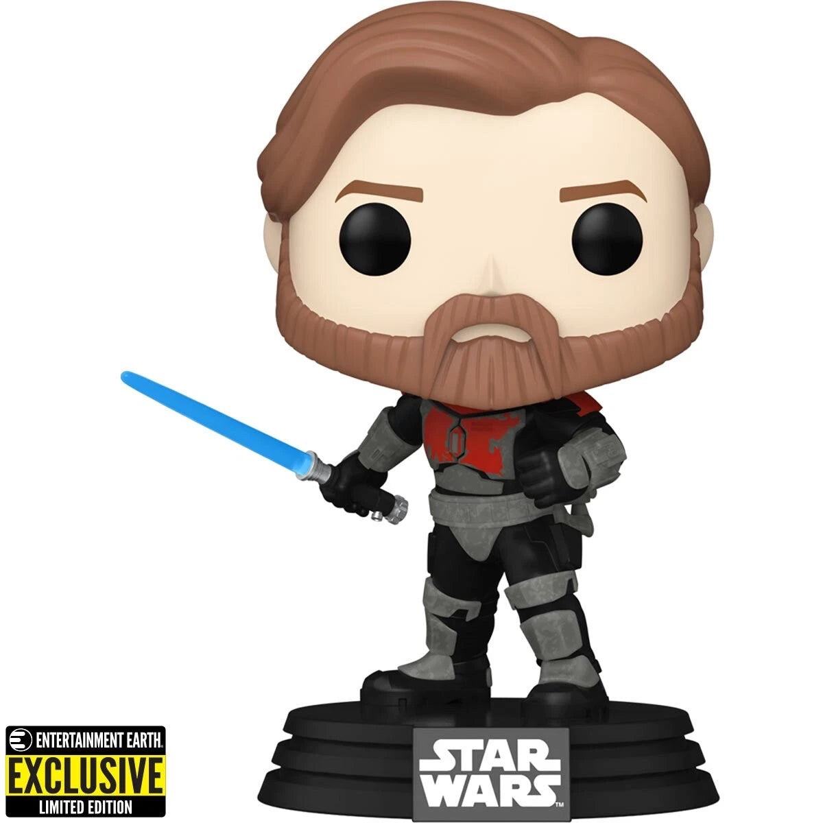 Funko Pop! Star Wars: The Clone Wars - Obi-Wan Kenobi (Mandalorian Armor) #599 (Entertainment Earth Exclusive)