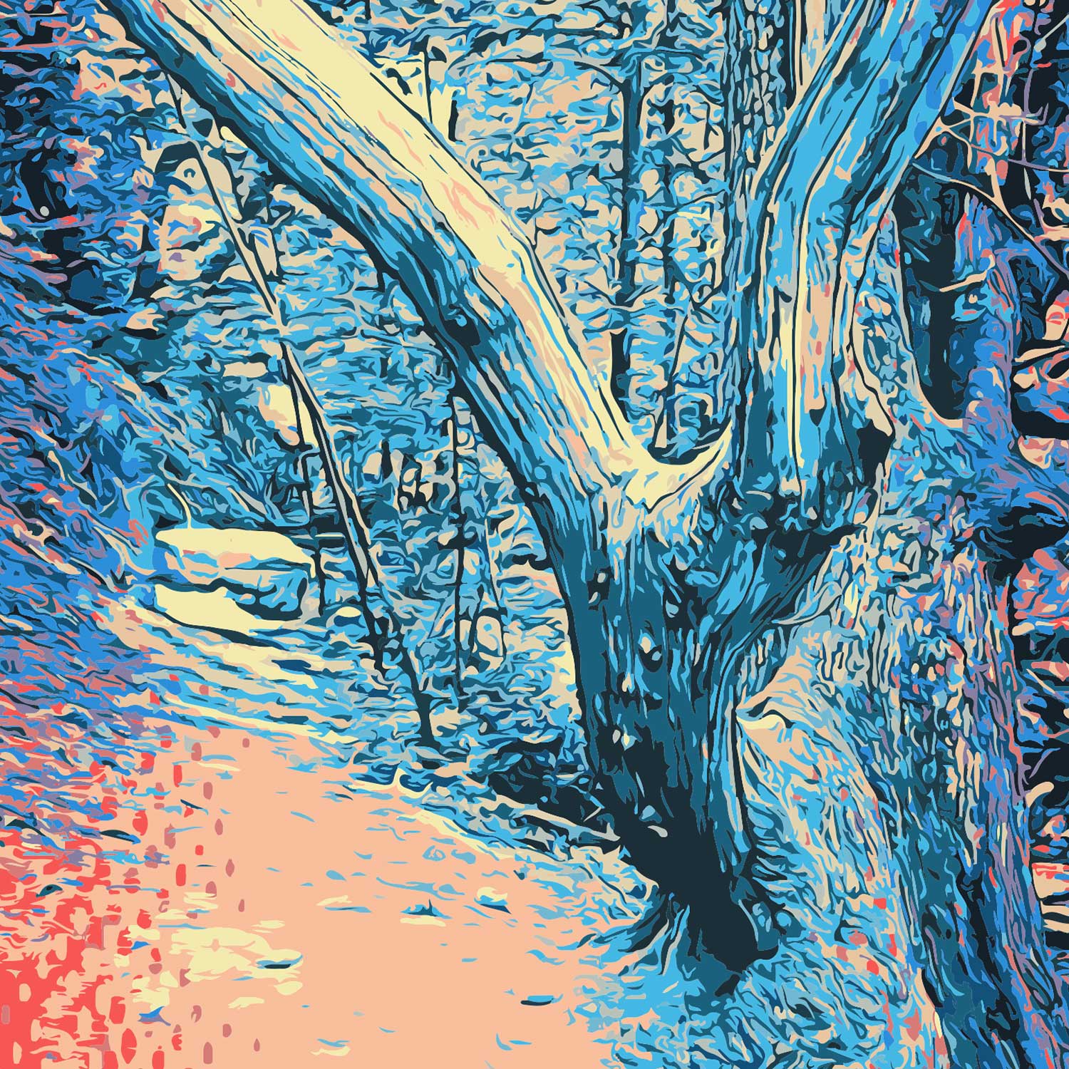 Los Angeles Forest Scenery Millard Campground Shirt