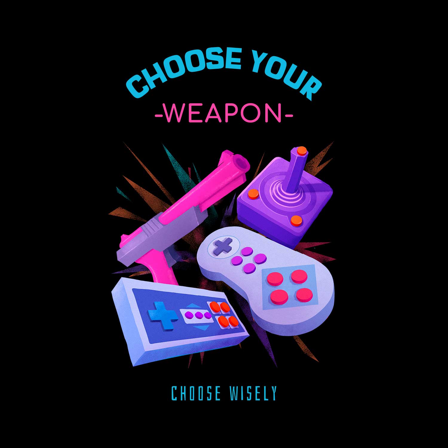Gamer Choose Weapon Shirt