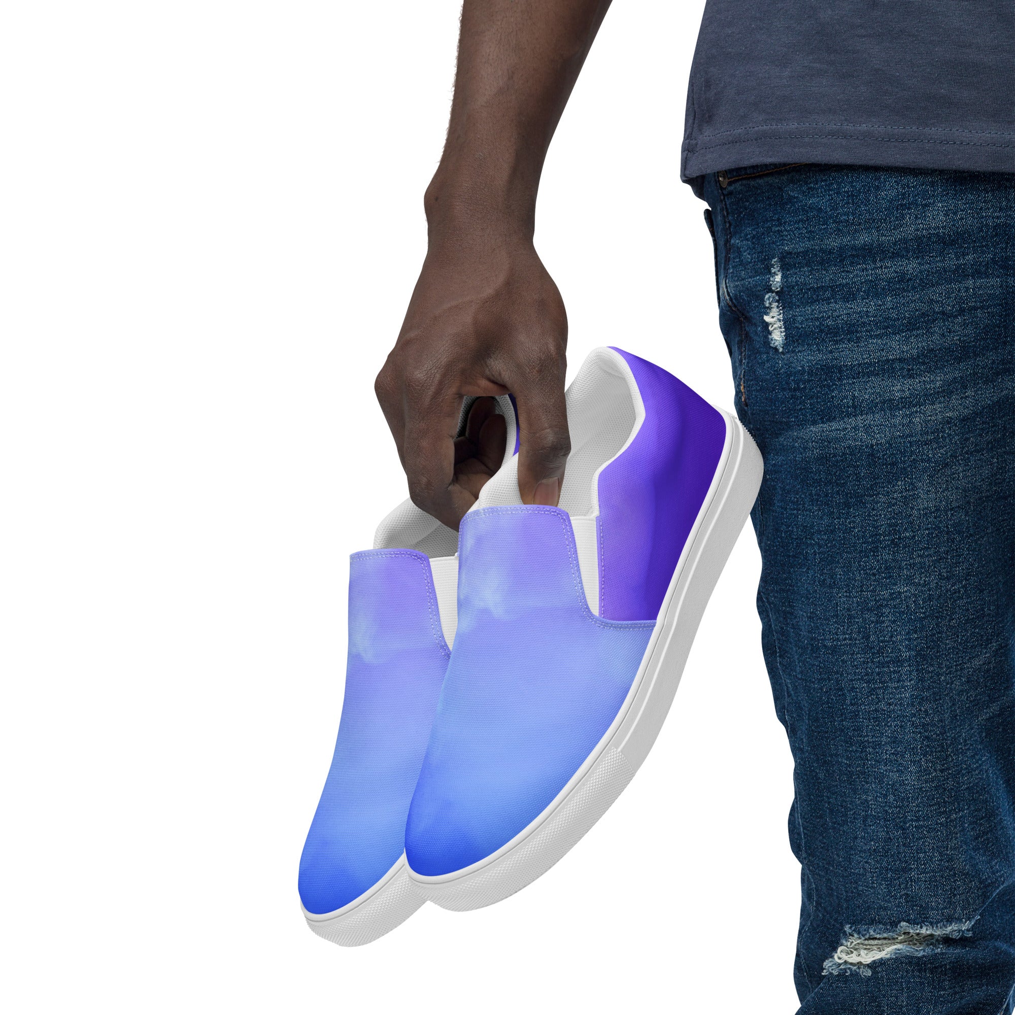 Purple Haze Men’s slip-on canvas shoes