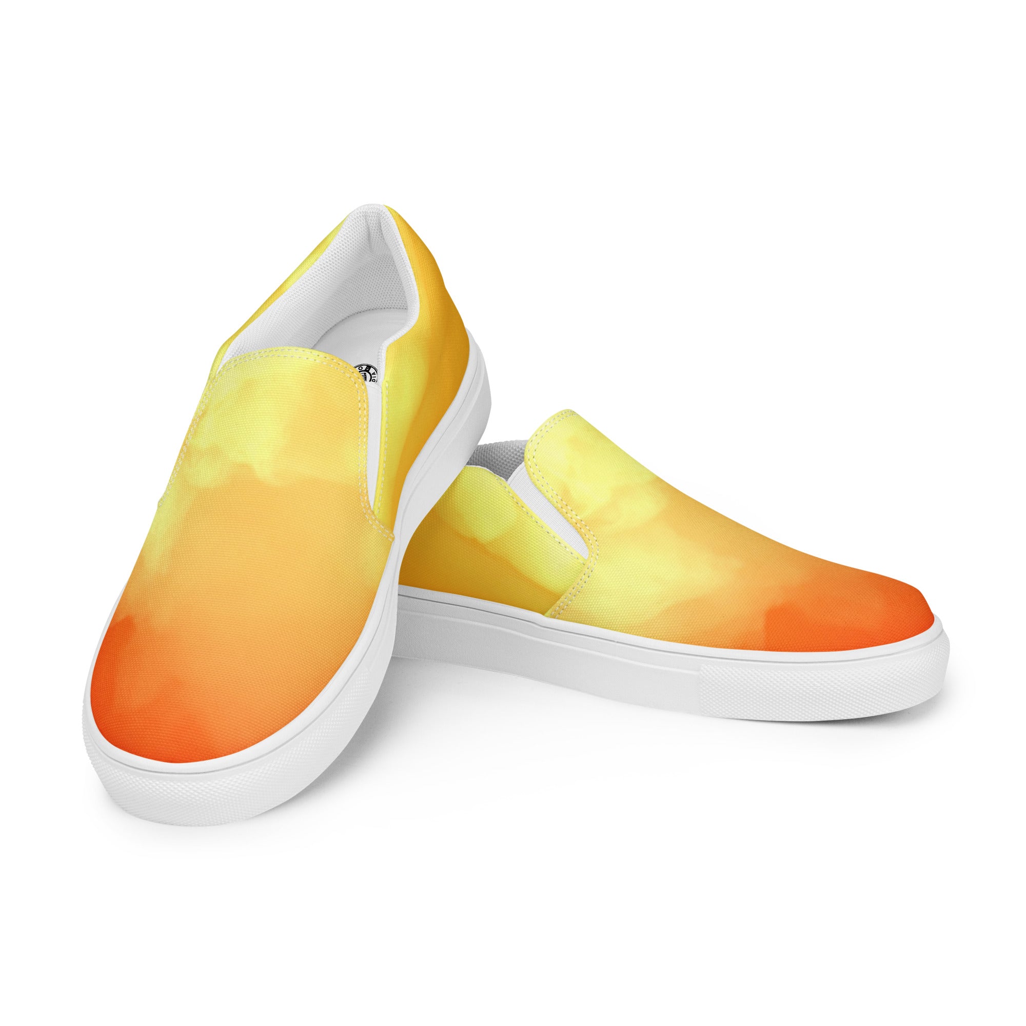 Fiery Haze Men’s slip-on canvas shoes