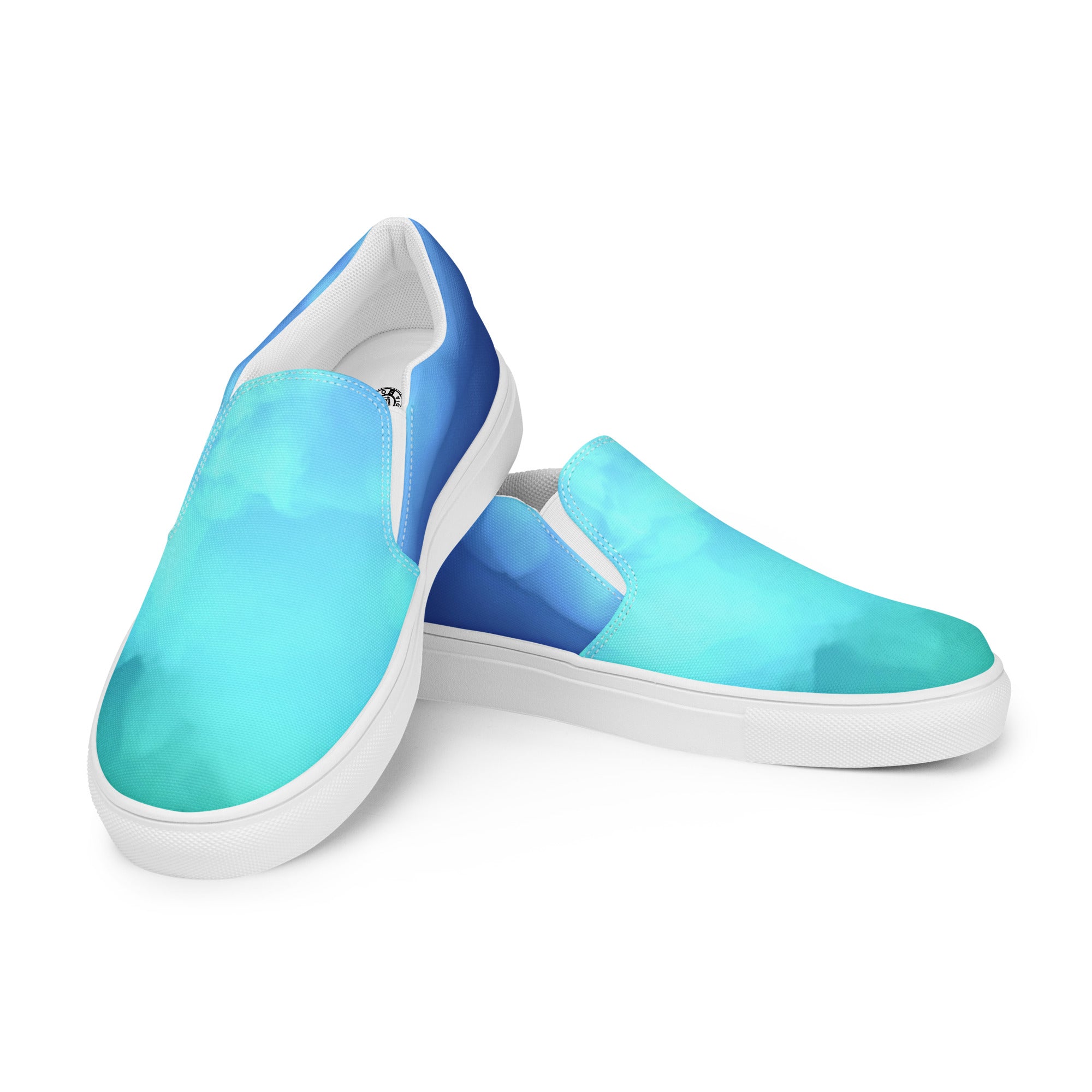 Aqua Haze Men’s slip-on canvas shoes