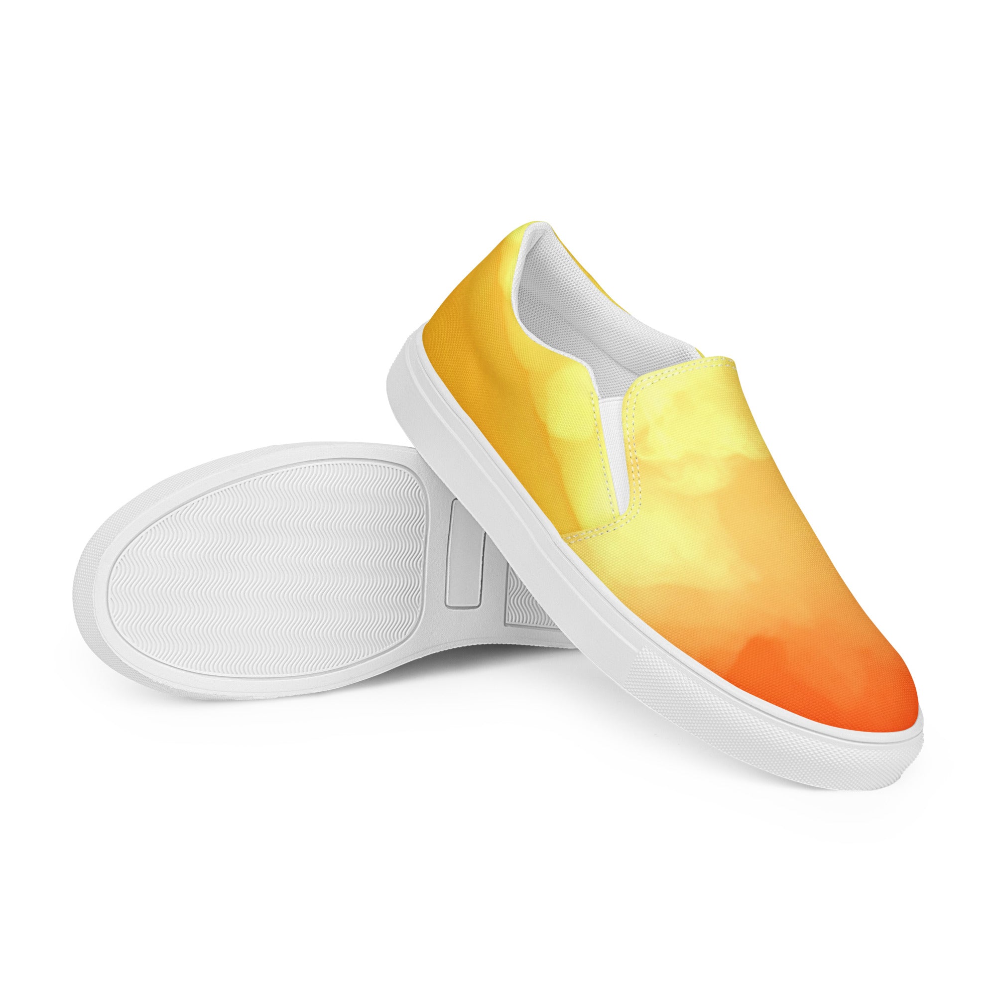 Fiery Haze Men’s slip-on canvas shoes