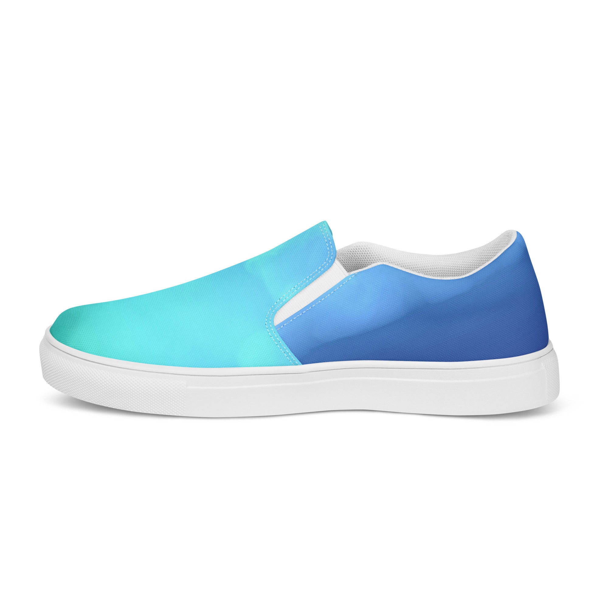Aqua Haze Men’s slip-on canvas shoes