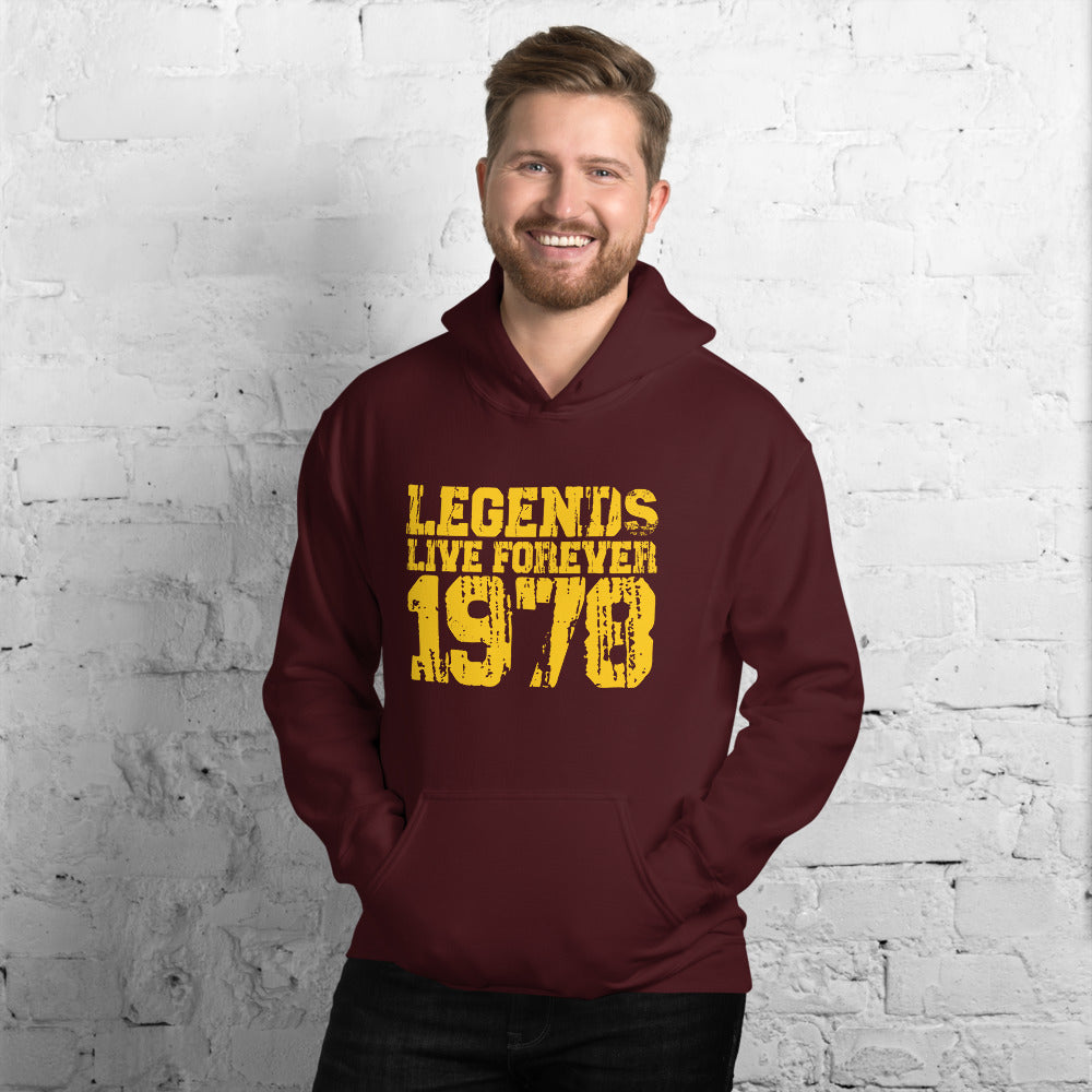 Legends Live Forever 1978 Hoodie