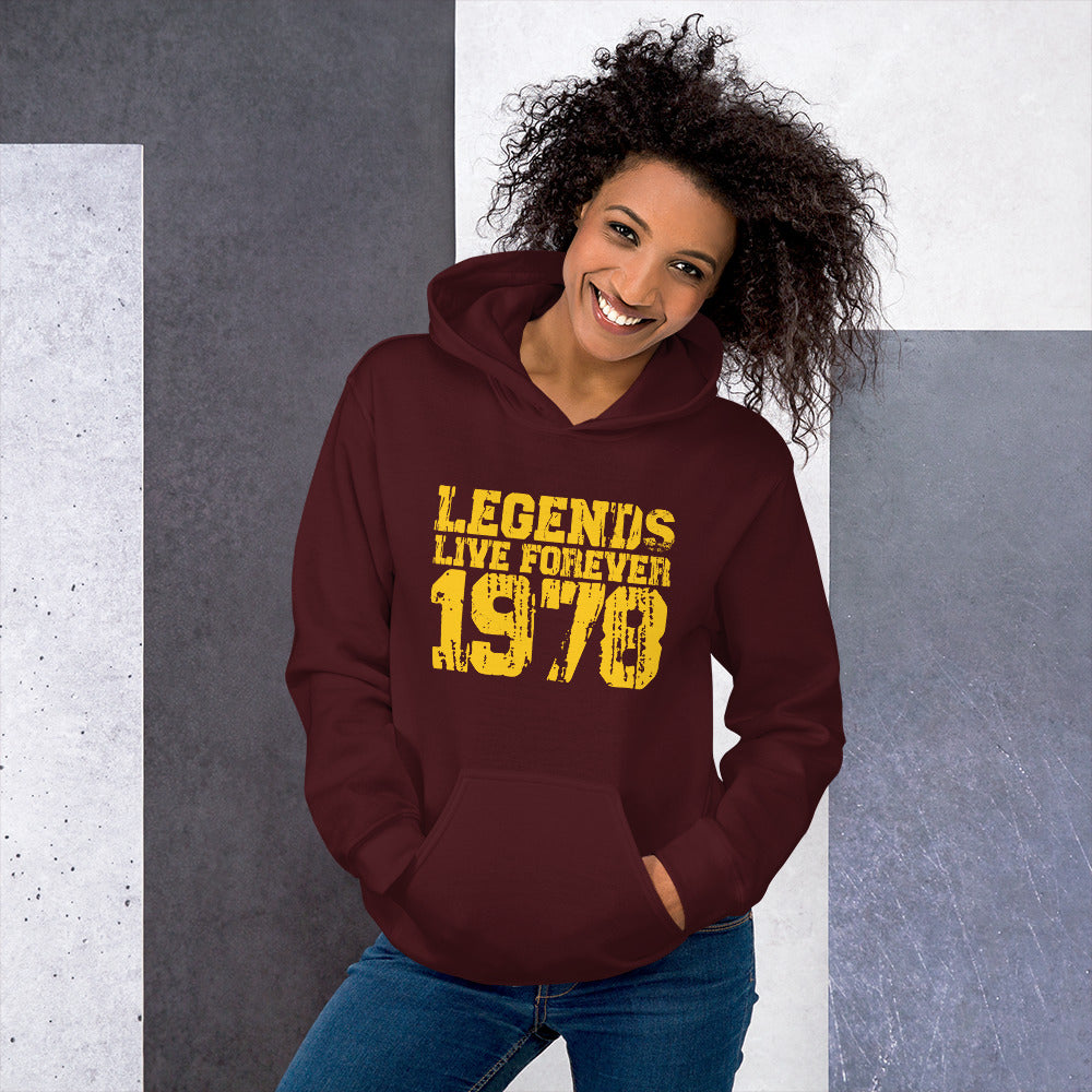 Legends Live Forever 1978 Hoodie