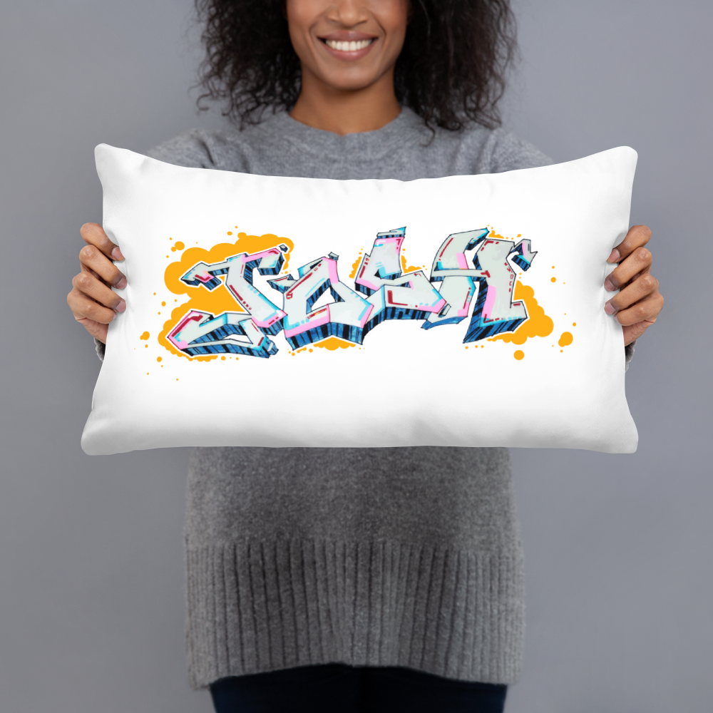 Graffiti Piece Josh Basic Pillow