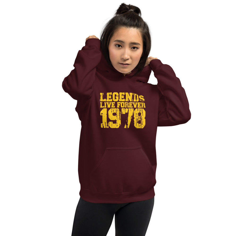 Legends Live Forever 1978 Hoodie