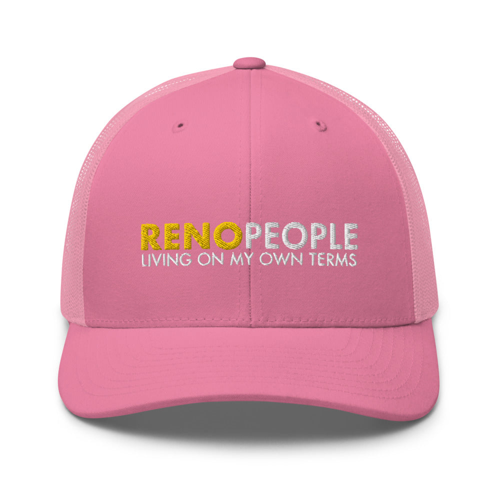 Reno People Living on my own terms Trucker Hat