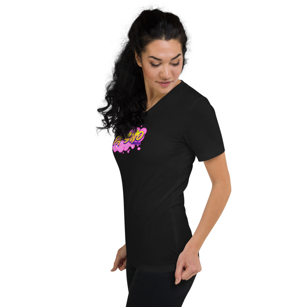 Fa Sho Graffiti V-Neck Shirt (Women's)