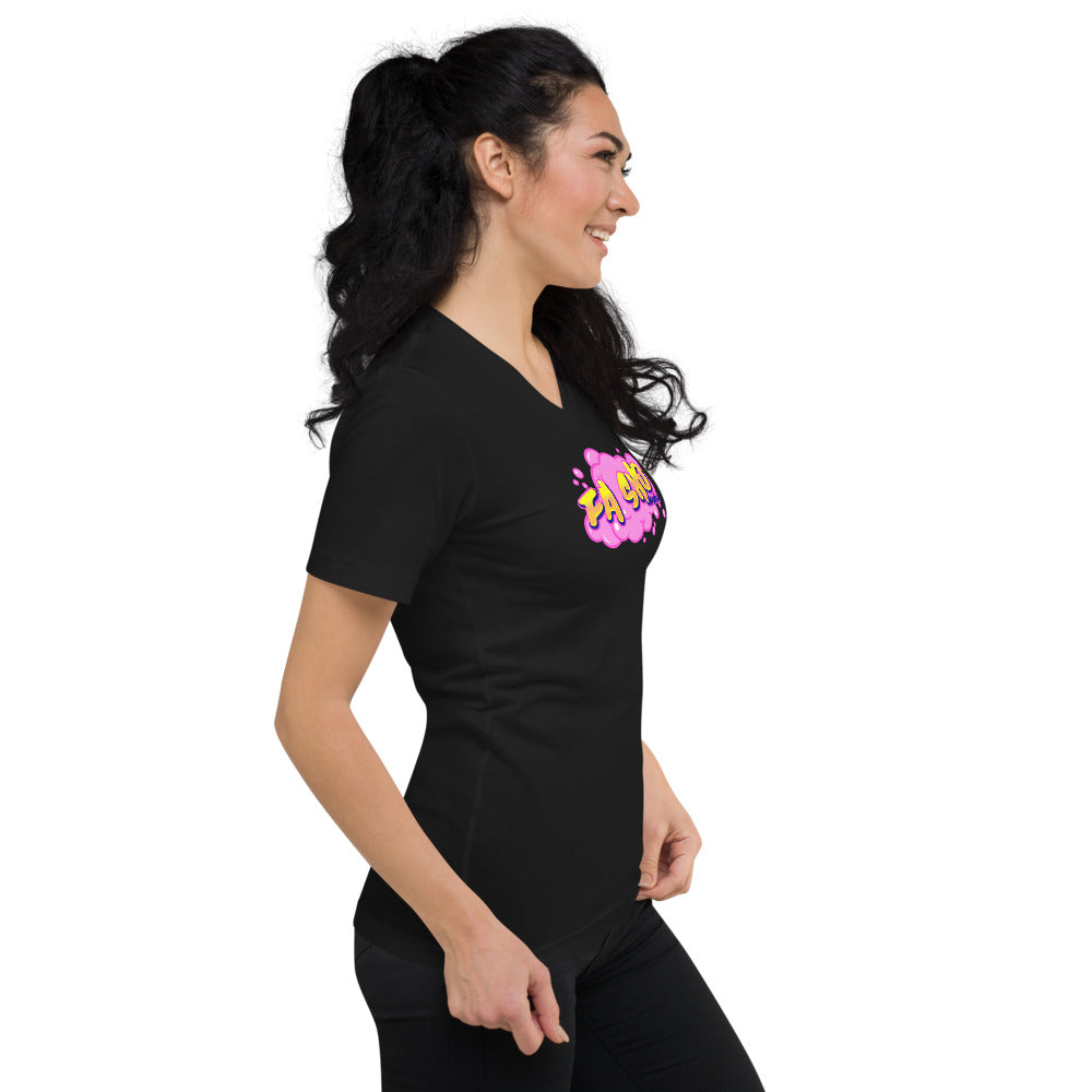 Fa Sho Graffiti V-Neck Shirt (Women's)