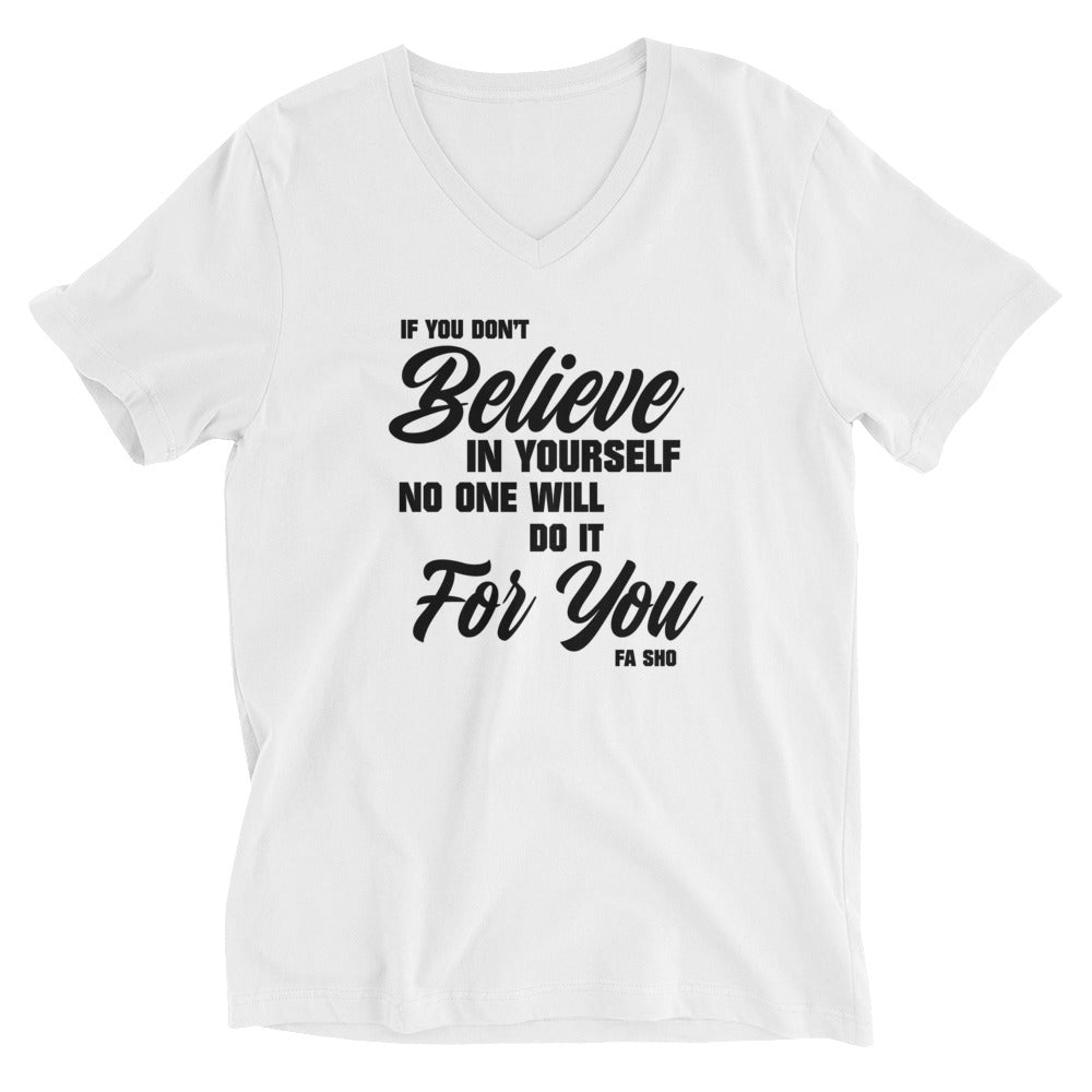 Believe In Yourself V-Neck Shirt (Women's)
