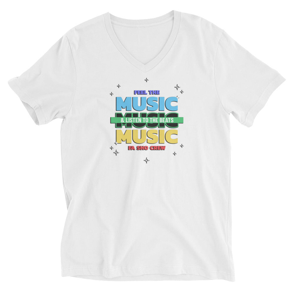 Feel the Music V-Neck Shirt (Women's)