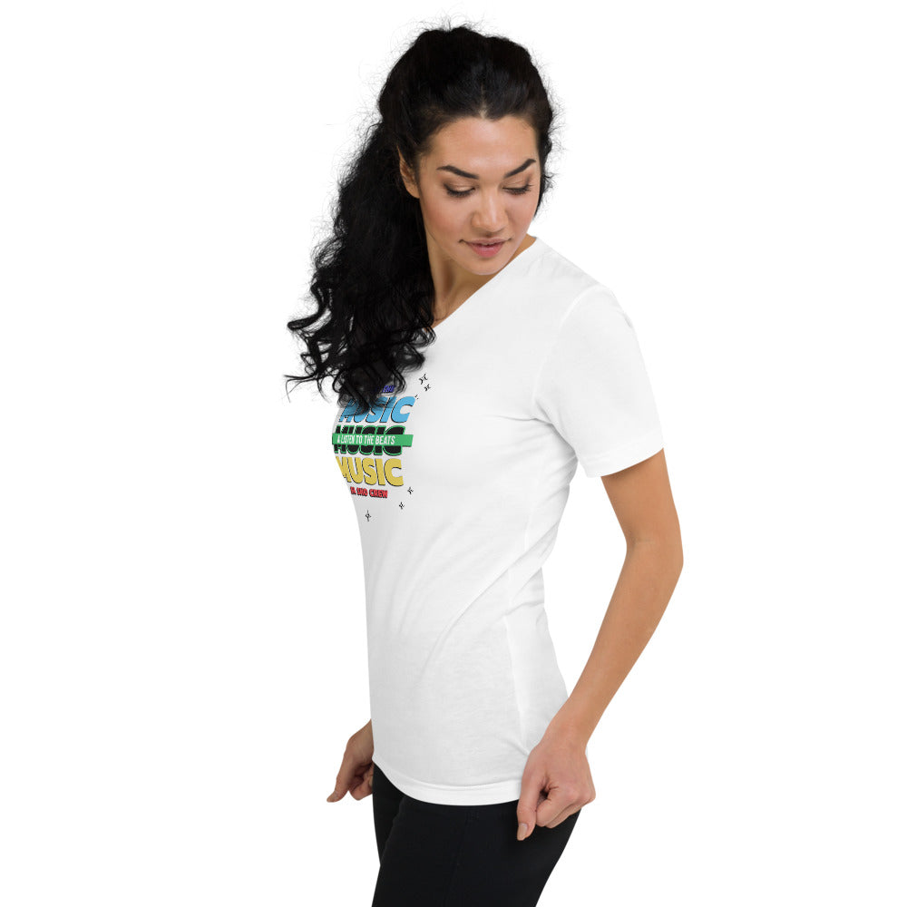 Feel the Music V-Neck Shirt (Women's)