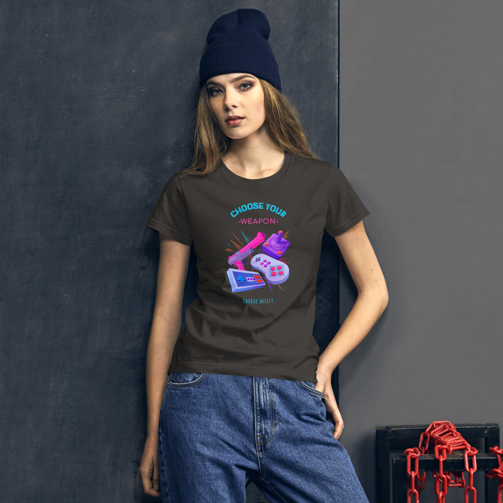 Gamer Choose Weapon Shirt (Women's)