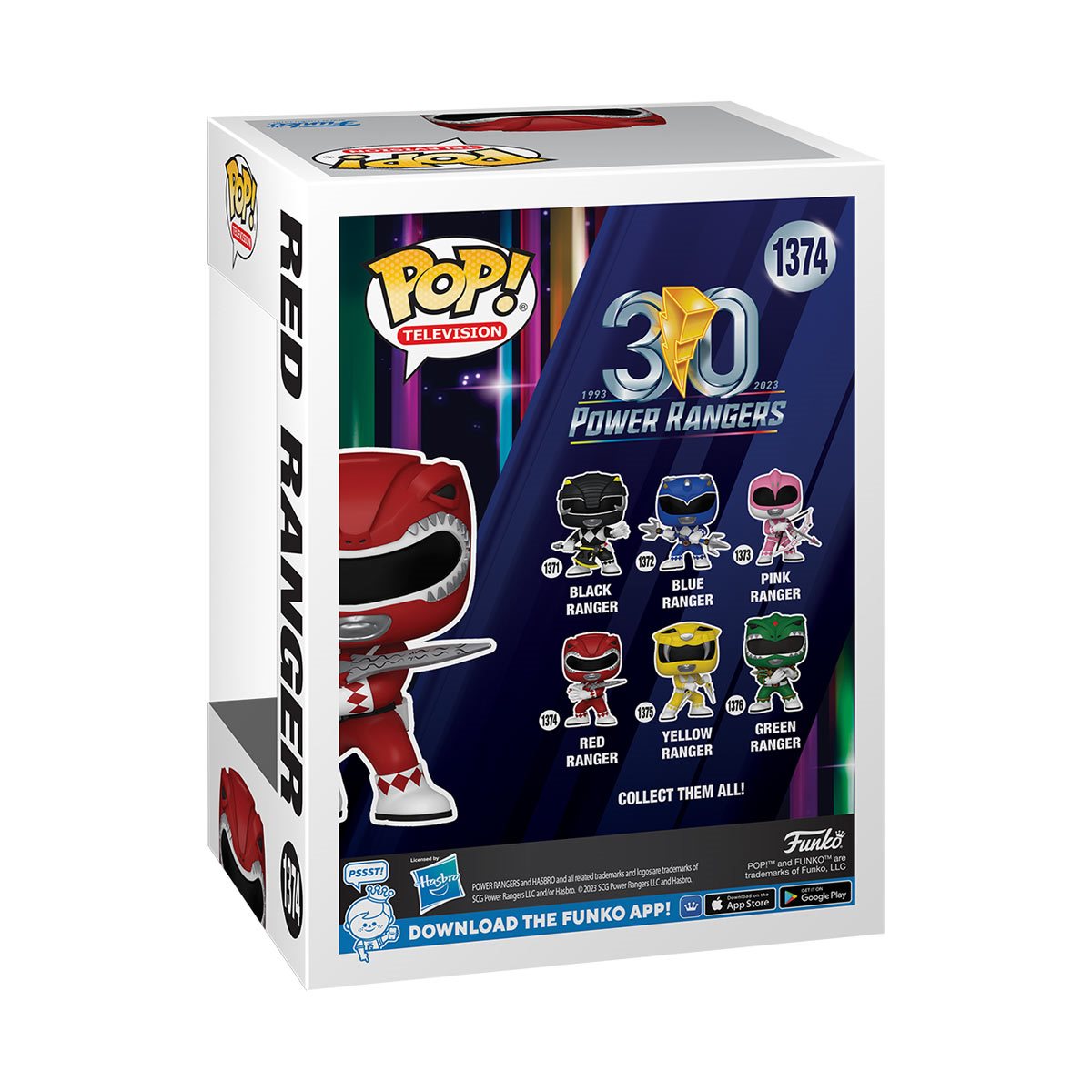 Mighty Morphin Power Rangers 30th Anniversary Red Ranger Funko Pop! Vinyl Figure #1374
