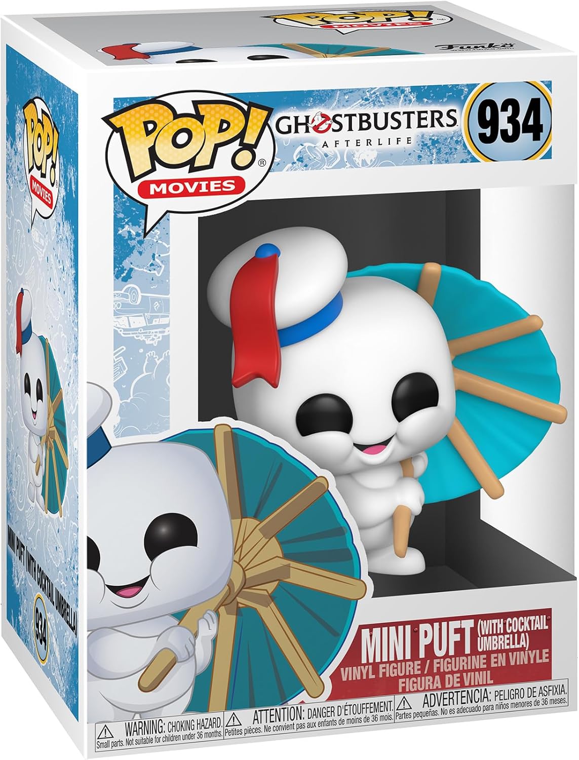 Funko Pop! Movies: Ghostbusters Afterlife - Mini Puft with Cocktail Umbrella #934