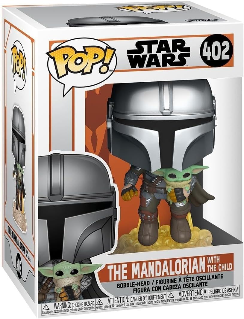 Funko Pop! Star Wars: The Mandalorian with The Child (Flying) #402