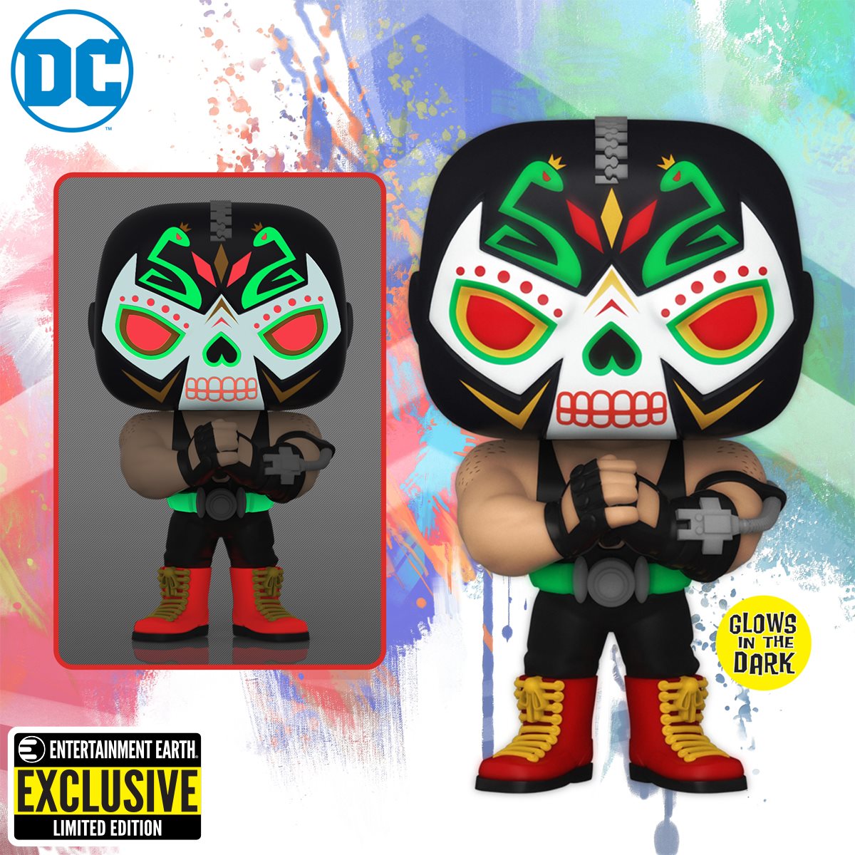 Dia de los DC Bane Glow-in-the-Dark Funko Pop! Vinyl Figure 412 - Entertainment Earth Exclusive
