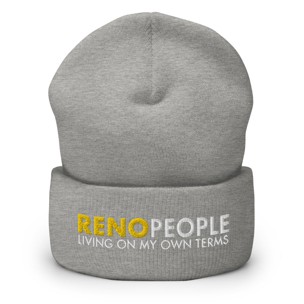 Reno People Living on My Own Terms Cuffed Beanie
