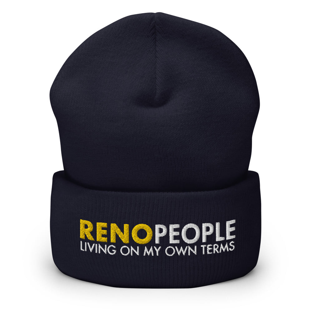 Reno People Living on My Own Terms Cuffed Beanie