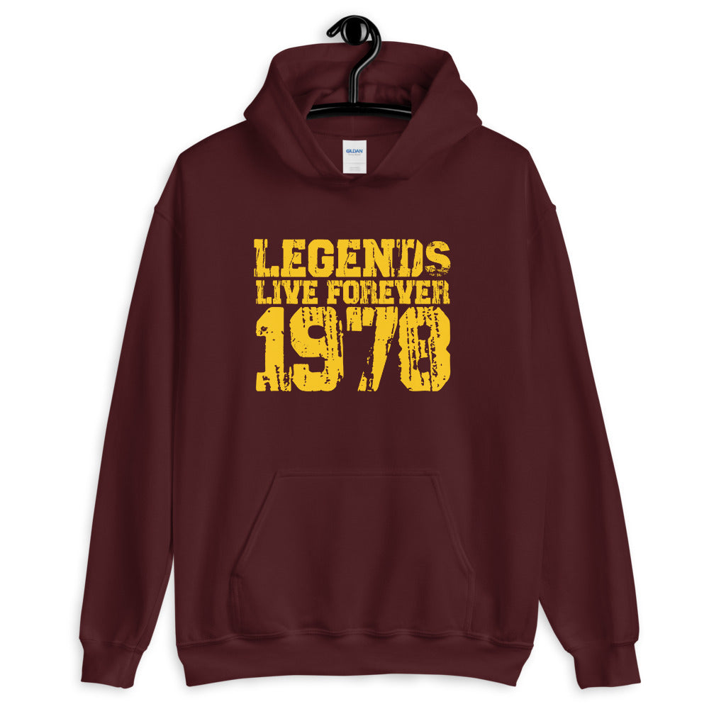 Legends Live Forever 1978 Hoodie