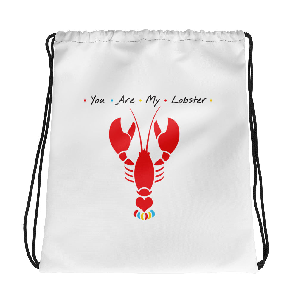 Friends - You are my Lobster Drawstring bag