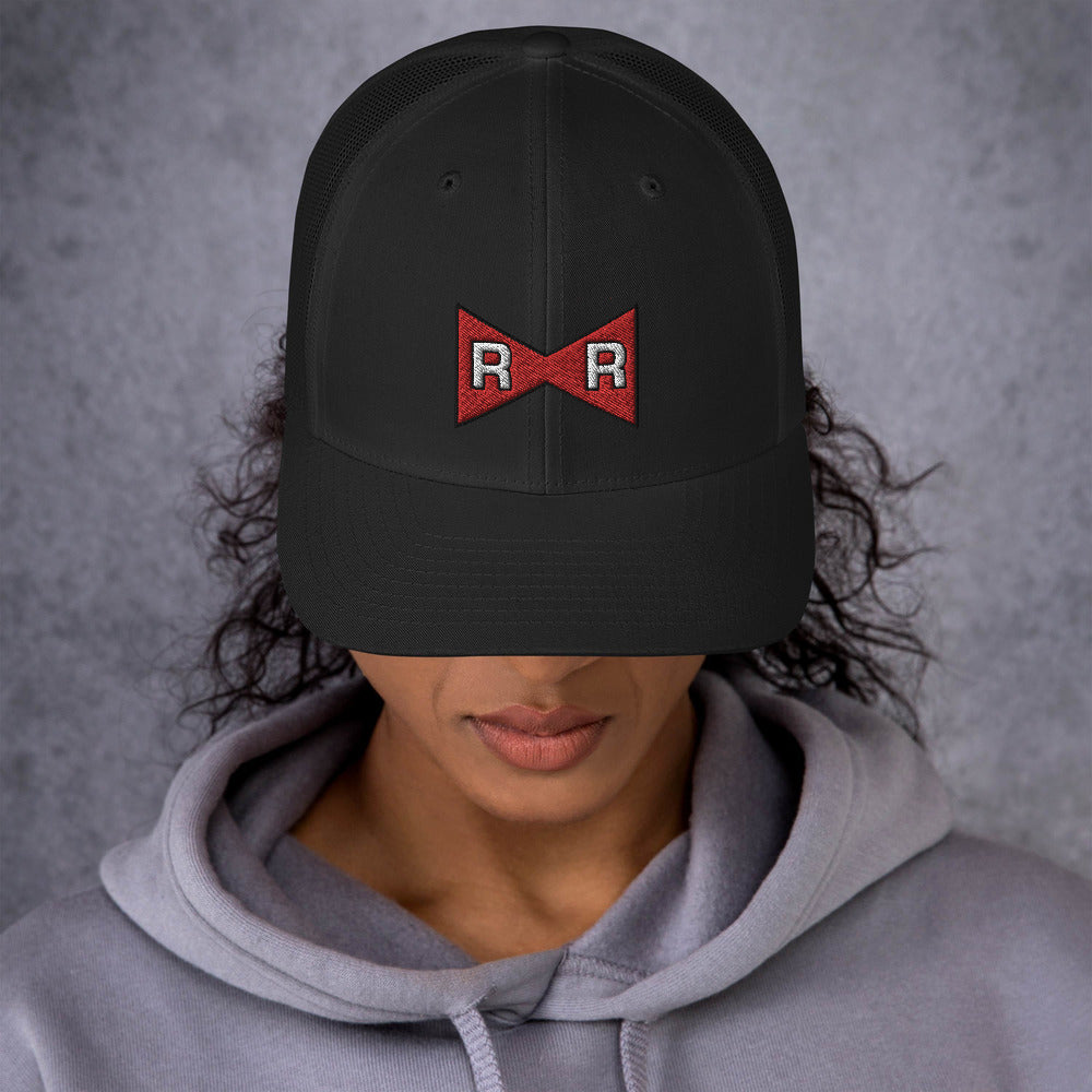 Dragon Ball Z Red Ribbon Army Logo Trucker Hat