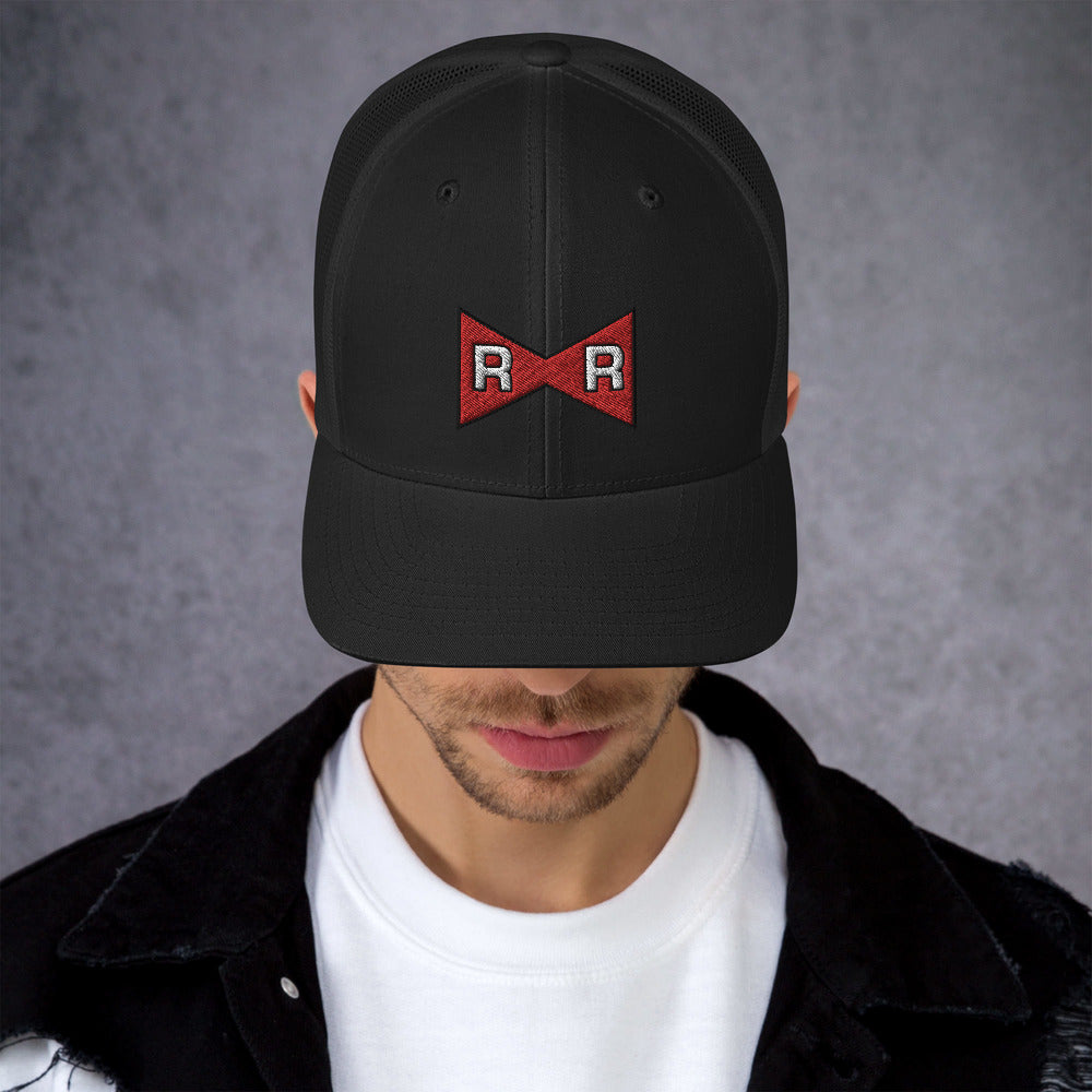 Dragon Ball Z Red Ribbon Army Logo Trucker Hat