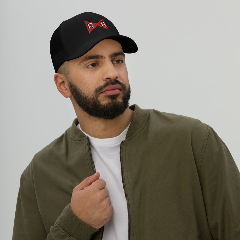 Dragon Ball Z Red Ribbon Army Logo Trucker Hat