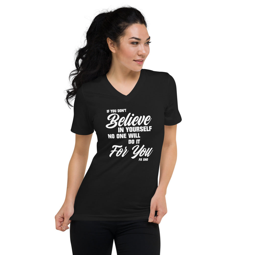 Believe In Yourself V-Neck Shirt (Women's)