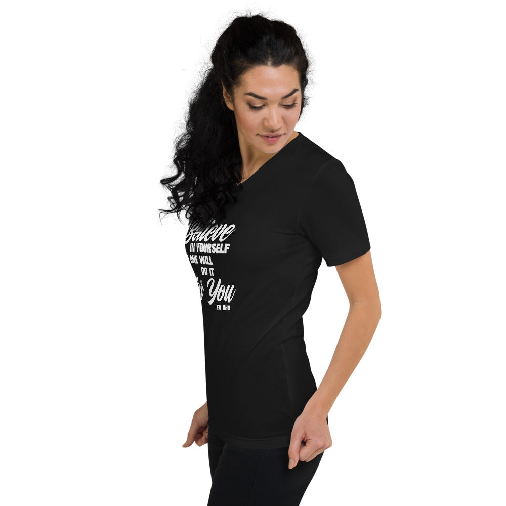 Believe In Yourself V-Neck Shirt (Women's)